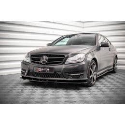 Maxton Lame Du Pare-Chocs Avant V.2 Mercedes-Benz C Coupe AMG-Line C204 Gloss Black, ME-C-204F-AMGLINE-C-FD2G Tuning.fr