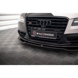 Maxton Lame Du Pare-Chocs Avant V.1 Audi S8 D4 Gloss Black, AU-A8-D4-SLINE-FD1G Tuning.fr