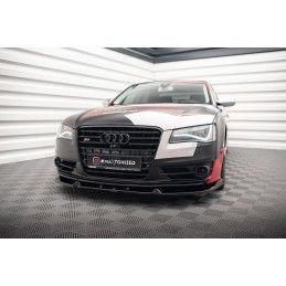 Maxton Lame Du Pare-Chocs Avant V.2 Audi S8 D4 Gloss Black, AU-A8-D4-SLINE-FD2G Tuning.fr