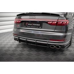 Maxton Street Pro Central Diffuseur Arriere Audi S8 D5 Black, AUS8D5CNC-RS1B Tuning.fr