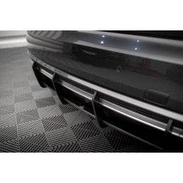 Maxton Street Pro Central Diffuseur Arriere Audi S8 D5 Black-Red, AUS8D5CNC-RS1B+BRBI Tuning.fr