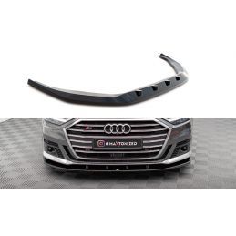 Maxton Lame Du Pare-Chocs Avant V.2 Audi S8 D5 Gloss Black, AU-S8-D5-FD2G Tuning.fr