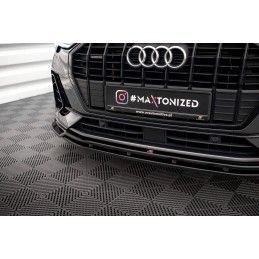 Maxton Lame Du Pare-Chocs Avant V.2 Audi Q3 S-Line F3 Gloss Black, AU-Q3-2-SLINE-FD2G+FD2RG Tuning.fr