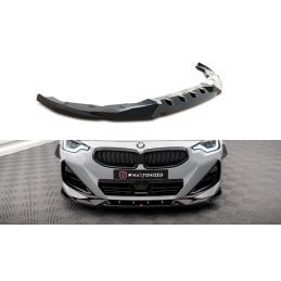 Maxton Lame Du Pare-Chocs Avant V.2 BMW 2 Coupe M-Pack / M240i G42 Gloss Black, BM-2-42-MPACK-FD2G Tuning.fr