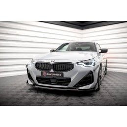 Maxton Lame Du Pare-Chocs Avant V.3 BMW 2 Coupe M-Pack / M240i G42 Gloss Black, BM-2-42-MPACK-FD3G Tuning.fr