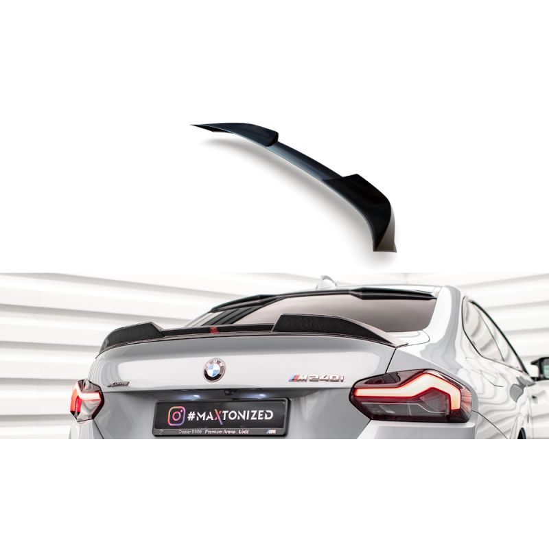 Maxton Spoiler Cap 3D BMW 2 Coupe G42 Gloss Black, BM-2-42-CAP1G Tuning.fr