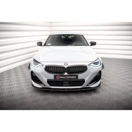 Maxton Street Pro Lame Du Pare-Chocs Avant BMW 2 Coupe M-Pack / M240i G42 Black-Red, BM242MPACKCNC-FD1BRB Tuning.fr