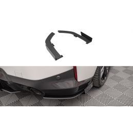Maxton Street Pro Lame Du Pare Chocs Arriere + Flaps BMW 2 Coupe M-Pack G42 Black-Red + Gloss Flaps, BM242MPACKCNC-RSD1BRB+RSF1G