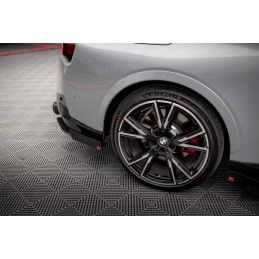 Maxton Street Pro Lame Du Pare Chocs Arriere + Flaps BMW 2 Coupe M240i G42 Black-Red + Gloss Flaps, BM242MCNC-RSD1BRB+RSF1G Tuni