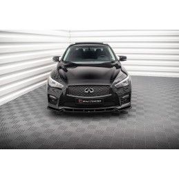 Maxton Lame Du Pare-Chocs Avant V.2 Infiniti Q50 S Mk1 Gloss Black, IN-Q50S-1-FD2G Tuning.fr