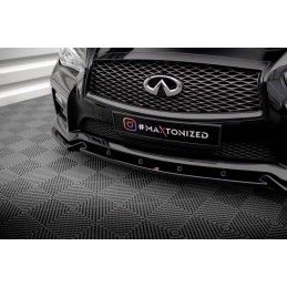 Maxton Lame Du Pare-Chocs Avant V.2 Infiniti Q50 S Mk1 Gloss Black, IN-Q50S-1-FD2G Tuning.fr