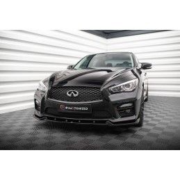 Maxton Lame Du Pare-Chocs Avant V.2 Infiniti Q50 S Mk1 Gloss Black, IN-Q50S-1-FD2G Tuning.fr