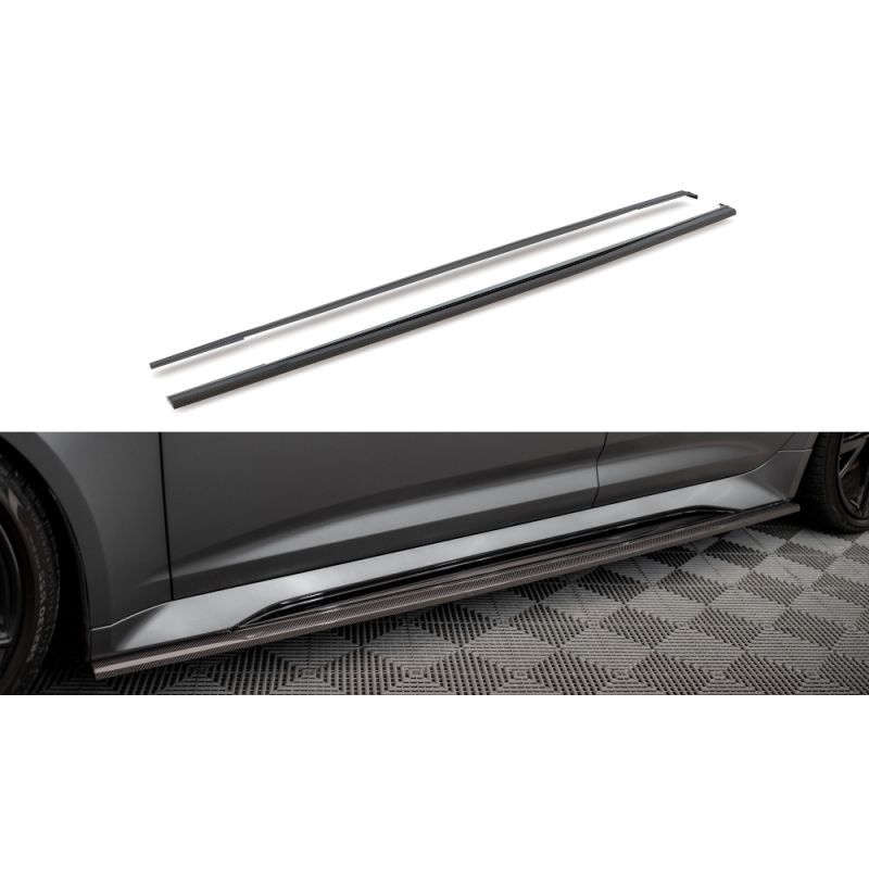 Maxton Fibre de Carbone Des Bas De Caisse Audi RS6 C8 / RS7 C8, CF-AU-RS6-C8-SD1-245-P Tuning.fr