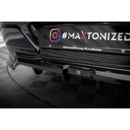 Maxton Central Arriere Splitter (avec une barre verticale) BMW 7 M-Pack G70 Gloss Black, BM-7-G70-MPACK-RD1G+RD2G Tuning.fr