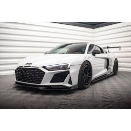 Maxton Lame Du Pare-Chocs Avant V.3 + Ailerons Audi R8 Mk2 Facelift Gloss Black, AU-R8-2F-FD4G+FD4RG+FSF Tuning.fr