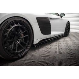 Maxton Rajouts Des Bas De Caisse V.2 Audi R8 Mk2 Facelift Gloss Black, AU-R8-2F-SD3G Tuning.fr