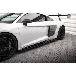 Maxton Rajouts Des Bas De Caisse V.2 Audi R8 Mk2 Facelift Gloss Black, AU-R8-2F-SD3G Tuning.fr