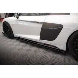 Maxton Rajouts Des Bas De Caisse V.2 Audi R8 Mk2 Facelift Gloss Black, AU-R8-2F-SD3G Tuning.fr