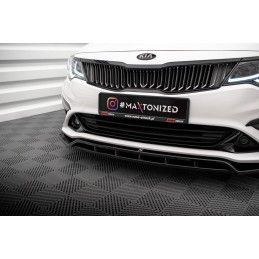 Maxton Lame Du Pare-Chocs Avant V.1 Kia Optima Mk4 Facelift Gloss Black, KI-OP-2F-FD1G+FD1RG Tuning.fr