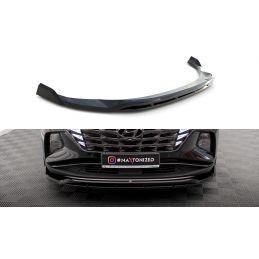 Maxton Lame Du Pare-Chocs Avant V.2 Hyundai Tucson Mk4 Gloss Black, HY-TU-4-FD2G+FD2RG Tuning.fr