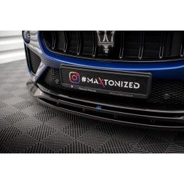 Maxton Lame Du Pare-Chocs Avant Maserati Levante GTS Mk1 Gloss Black, MS-LE-1-GTS-FD1G+FD1RG Tuning.fr