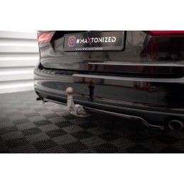 Maxton Central Arriere Splitter (avec une barre verticale) V.2 Volvo V90 Mk2 Gloss Black, VO-V90-2-RD2G+RD1G Tuning.fr