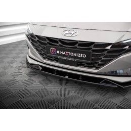 Maxton Lame Du Pare-Chocs Avant Hyundai Elantra Mk7 Gloss Black, HY-EL-7-FD1G Tuning.fr