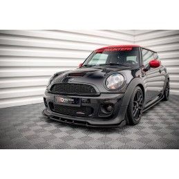 Maxton Lame Du Pare-Chocs Avant V.3 Mini Cooper John Cooper Works R56 Gloss Black, MC-S-2-56-JCW-FD2G Tuning.fr