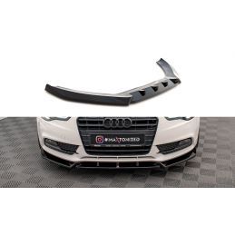 Maxton Lame Du Pare-Chocs Avant V.1 Audi A5 Coupe 8T Facelift Gloss Black, AU-A5-1F-FD1G Tuning.fr