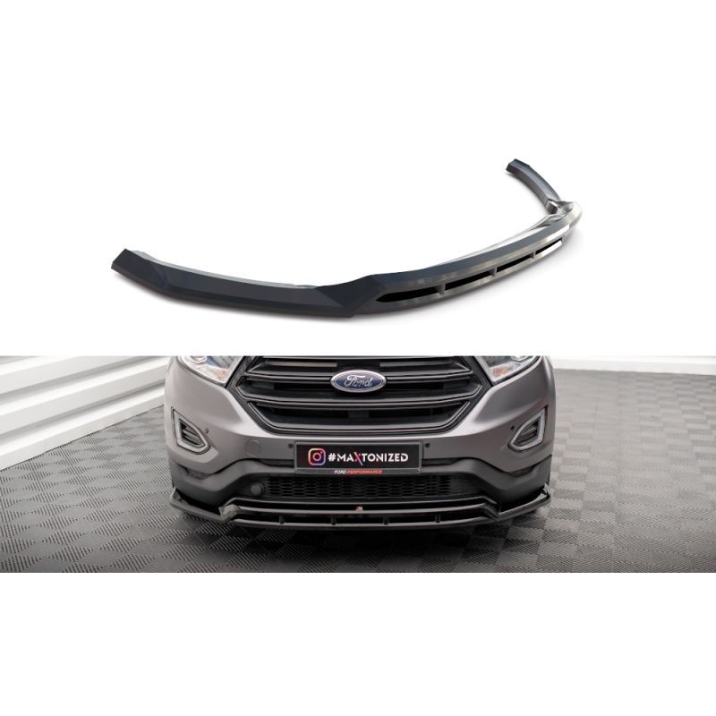 Maxton Lame Du Pare-Chocs Avant Ford Edge Mk2 Gloss Black, FO-ED-2-FD1G+FD1RG Tuning.fr