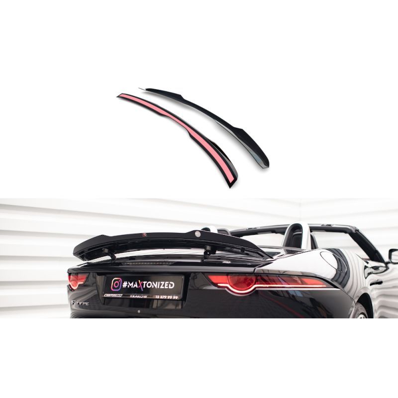 Maxton Spoiler Cap Jaguar F-Type Mk1 Facelift Gloss Black, JA-F-TYPE-1F-CAP1G Tuning.fr