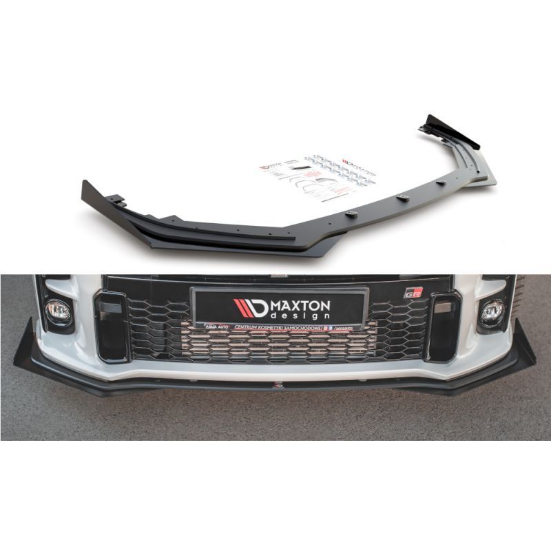 Maxton Racing Durability Front Splitter + Flaps Toyota GR Yaris Mk4 Black + Gloss Flaps , MAXTON DESIGN Maxton Racing Durability Front Splitter + Flaps Toyota GR Yaris Mk4 Black + Gloss Flaps , MAXTON DESIGN