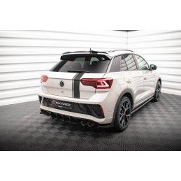 Maxton Street Pro Central Diffuseur Arriere Volkswagen T-Roc R Mk1 Facelift Black, VWTROC1RCNC-RS1B Tuning.fr