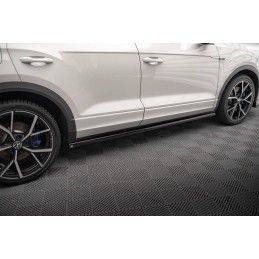 Maxton Rajouts Des Bas De Caisse Volkswagen T-Roc R Mk1 Facelift Gloss Black, VW-T-ROC-1-R-SD1G Tuning.fr