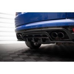 Maxton Central Arriere Splitter (avec une barre verticale) Land Rover Range Rover Sport SVR Mk2 Gloss Black, LR-RR-SPORT-2-SVR-R