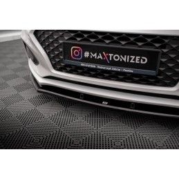 Maxton Lame Du Pare-Chocs Avant V.1 Hyundai I20 Mk2 Facelift Gloss Black, HY-I20-2F-FD1G Tuning.fr