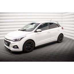 Maxton Rajouts Des Bas De Caisse Hyundai I20 Mk2 Facelift Gloss Black, HY-I20-2F-SD1G Tuning.fr