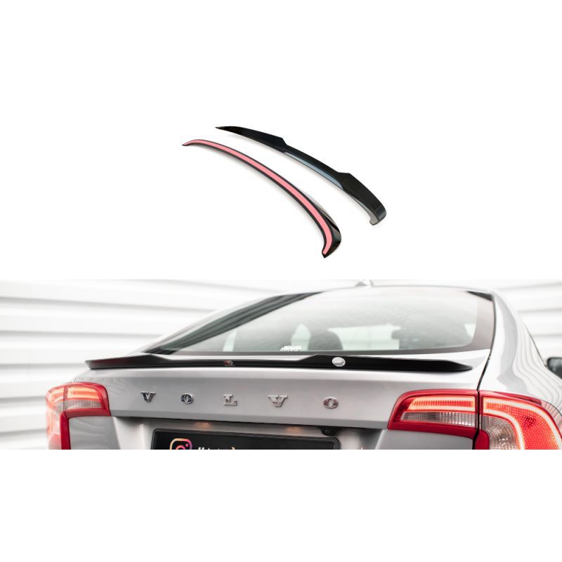 Maxton Spoiler Cap Volvo S60 R-Design Mk2 Gloss Black, VO-S60-2-RDESIGN-CAP1G Tuning.fr