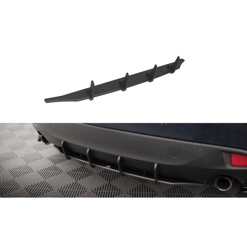 Maxton Street Pro Central Diffuseur Arriere Mazda 3 Mk3 Black, MA33CNC-RS1B Tuning.fr