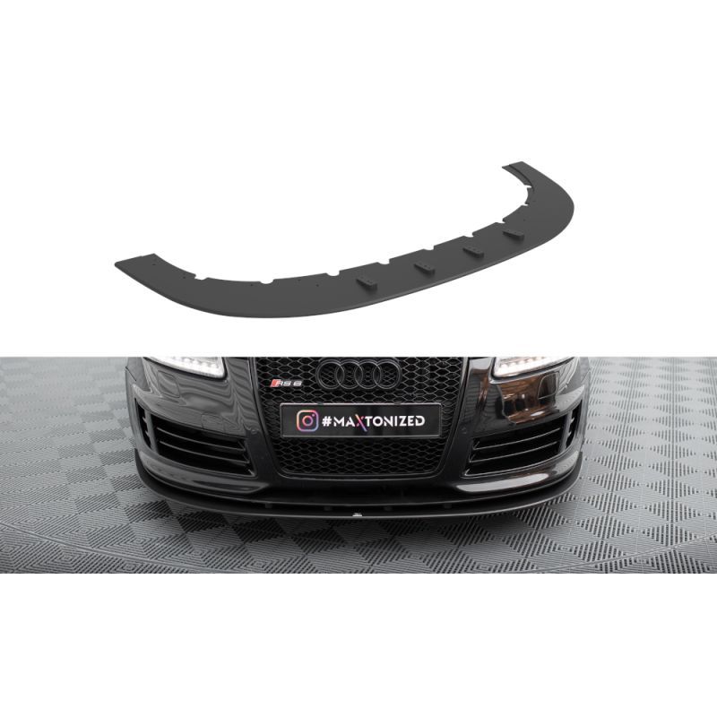 Maxton Street Pro Lame Du Pare-Chocs Avant Audi RS6 Avant C6 Black, AURS6C6CNC-FD3B Tuning.fr