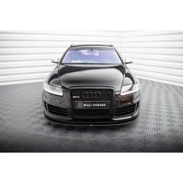 Maxton Street Pro Lame Du Pare-Chocs Avant Audi RS6 Avant C6 Black, AURS6C6CNC-FD3B Tuning.fr