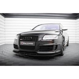 Maxton Street Pro Lame Du Pare-Chocs Avant Audi RS6 Avant C6 Black, AURS6C6CNC-FD3B Tuning.fr