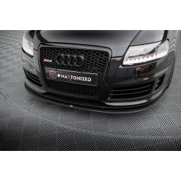 Maxton Street Pro Lame Du Pare-Chocs Avant Audi RS6 Avant C6 Black, AURS6C6CNC-FD3B Tuning.fr