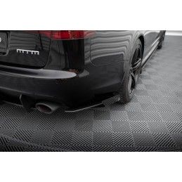 Maxton Street Pro Lame Du Pare Chocs Arriere + Flaps Audi RS6 Avant C6 Black + Gloss Flaps, AURS6C6CNC-RSD1B+RSF1G Tuning.fr