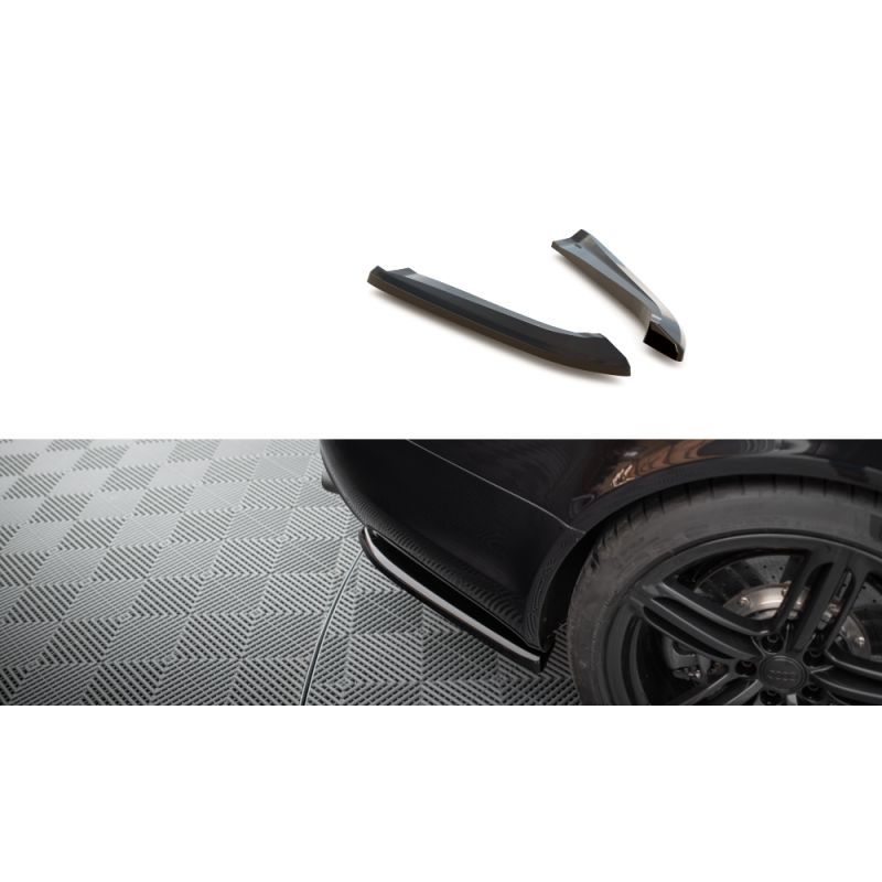 Maxton Lames De Pare-Chocs Arrière Latérales Audi RS6 Avant C6 Gloss Black, AU-RS6-C6-RSD1G Tuning.fr