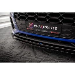 Maxton Lame Du Pare-Chocs Avant V.1 Audi SQ5 / Q5 S-Line SUV / Sportback Mk2 Facelift Gloss Black, AU-SQ5-2F-SB-FD1G+FD1RG Tunin