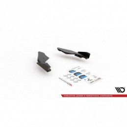 Maxton Racing Durability Rear Side Splitters + Flaps Volkswagen Golf 8 GTI Black-Red + Gloss Flaps, MAXTON DESIGN