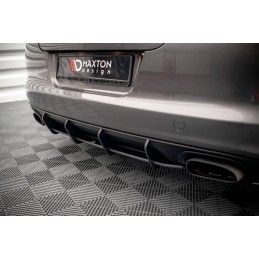 Maxton Street Pro Central Diffuseur Arriere Porsche Panamera / Panamera Diesel 970 Black, POPA970CNC-RS1B Tuning.fr