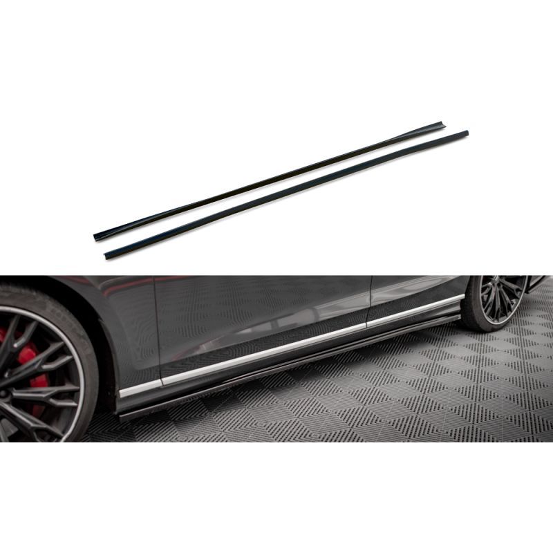 Maxton Rajouts Des Bas De Caisse Audi S8 D5 Gloss Black, AU-S8-D5-SD1G Tuning.fr