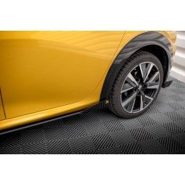Maxton Street Pro Rajouts Des Bas De Caisse + Flaps Peugeot 208 GT Mk2 Black + Gloss Flaps, PE2082GTCNC-SD1B+SF1G Tuning.fr